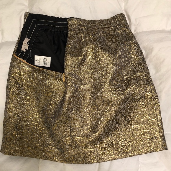 Loft Gold Skirt - Picture 4 of 5